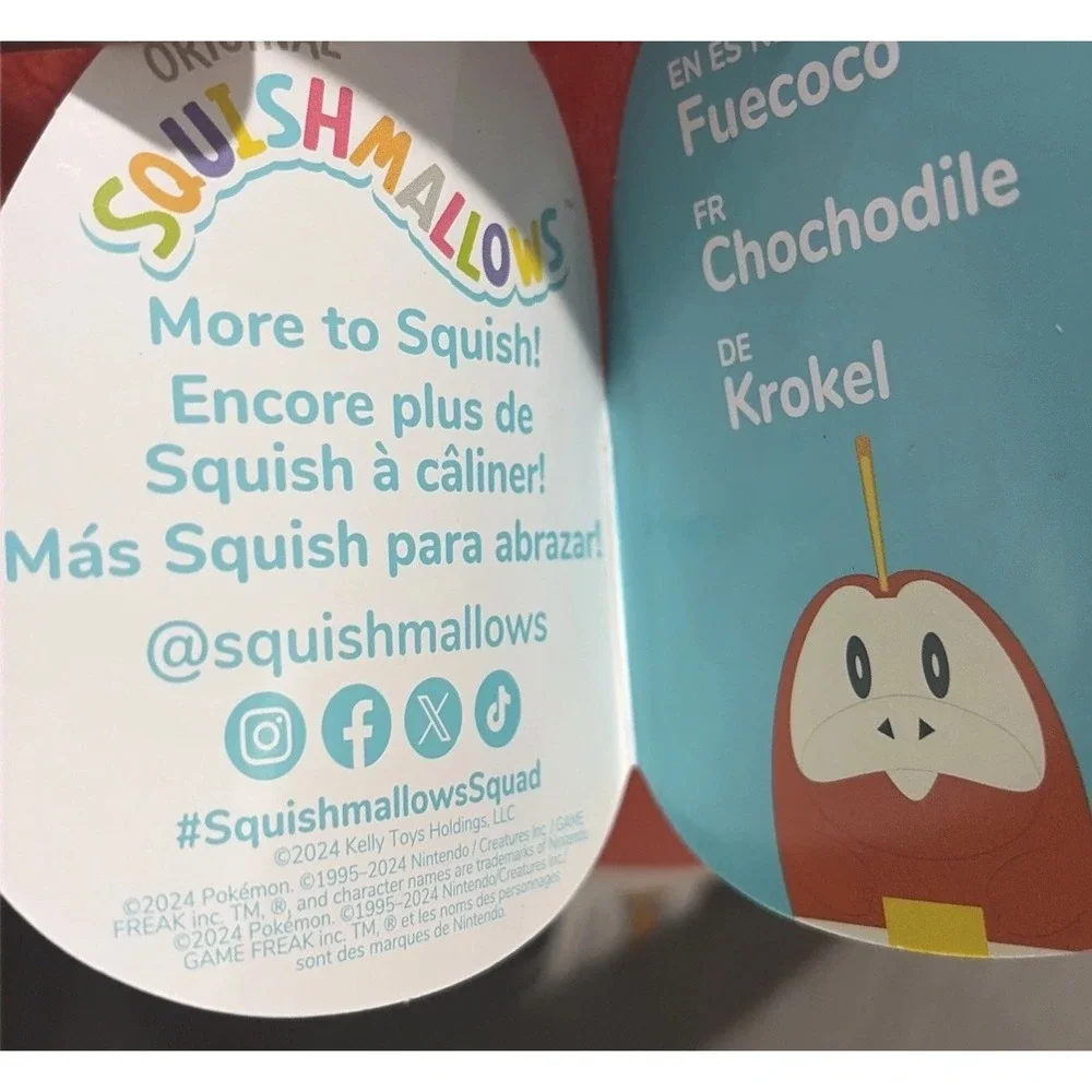 Pokemon Fuecoco Squishmallows Plush 10